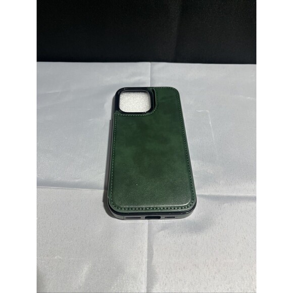 iPhone 16 Pro Max Leather Wallet Case Flip Folio Leather Cover - Picture 6 of 7